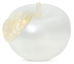 Dekoratiivne klaaskujuke 01, valge, 12 cm x 13 cm x 12 cm