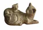 Dekoratiivne kujuke, "kass" Elvin 05, &scaron;ampanja, 15 cm x 6 cm x 12 cm