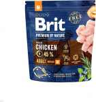 Kuiv koeratoit Brit Premium By Nature Adult Medium, kanaliha, 1 kg