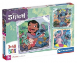 Pusle 3in1 Clementoni Stitch 25321, 21 cm x 20.5 cm, 144 tk, mitmev&auml;rviline