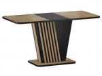 S&ouml;&ouml;gilaud pikendatav Nevio, tamm v./must v., 125 - 170 cm x 75 cm x 76 cm