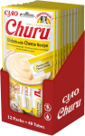 Maiuspalad kassidele Churu, kana/juust, 12 pakki (48 tuubi)