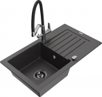 K&ouml;&ouml;givalamu koos kraaniga Mexen Pablo Duo, graniit, 75.2 cm x 43.6 cm x 16.1 cm, black granite