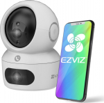 Kuppelkaamera Ezviz H7C CS-H7c Indoor Dual lens 4MP 2K Smart Pan & Tilt 360 Camera MicroSD / Night vision