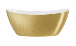 Vann, teisaldatav Besco Ayla Glam, 170 cm x 80 cm x 68 cm, ovaalne, kuldne