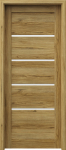 Siseukseleht raam Porta Trim Lite A4, vasakpoolne, catania tamm, 203 x 84.4 x 4 cm