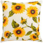 Dekoratiivne padi Home4you Loneta New 424, valge v./roheline v./oranž v., 50 cm x 50 cm