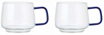 Tasside komplektid La Cafetiere, l&auml;bipaistev/sinine, 0.275 l