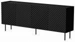 Kummut Cama Lucca, must v., 80 cm x 200 cm x 40 cm