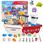Laev, koos tarvikutega Lean Toys Gourmet Voyager, mitmev&auml;rviline