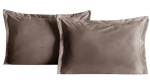 Dekoratiivpadjap&uuml;&uuml;r Restilo Velvet, tume beež v&auml;rv, 70 cm x 50 cm, 2 tk