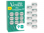 Asendusterad raseerijatele, komplekt Gillette Venus Pro ComfortGlide Sensitive, 9 tk