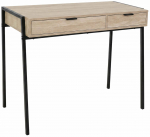 Kirjutuslaud sahtlitega Akord Furniture Factory Zentia, 100 cm x 45 cm, 80.5 cm, must v./sonoma tamm v.