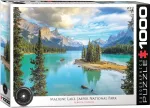 Pusle Eurographics Maligne Lake, Alberta 6000-5430, 67.6 cm x 48.9 cm, 1000 tk, mitmev&auml;rviline
