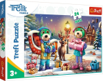 Pusle Trefl The Treflik Family Wintertime 14360, 40 cm x 60 cm, 24 tk, mitmev&auml;rviline