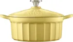 Emailitud malmpott Buydeem Mellow Yellow CP521, &Oslash;22 cm, 2.9 l, kollane v.