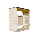 Aia panipaik Timbela M980A, 153 cm x 75 cm x 159 cm, 480 l, pruun v.