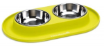 Statiiv koos kaussidega koera jaoks Beeztees Silicone & Stainless Steel, 0.25 l, 31 cm x 19 cm, h&otilde;be v.