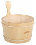 Saunakibu Harvia, plastik/puit, 4 l, 26 x 26 cm, hele pruun