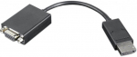 Adapter Lenovo Displayport To VGA Display port male, VGA female, 0.2 m, must