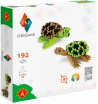 Paberkujukeste valmistamise komplekt Alexander 3D Origami Turtles, pruun v./roheline v.