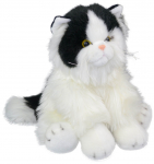 Pehme m&auml;nguasi Smily Play Cat Black & White, valge v./must v., 24 cm
