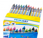 Kriidid Prima Art Coloured Lead Crayons, 12 tk