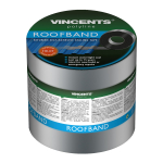 Bituumenlint Vincents Polyline Roofband, alumiinium/bituumen, 15 cm x 300 cm, hall v.