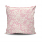 Dekoratiivpadjap&uuml;&uuml;r Mioli Decor NKLF-142, valge/roosa, 43 cm x 43 cm