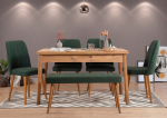S&ouml;&ouml;gitoa komplekt Kalune Design Costa 1070 - 2 A, roheline v./m&auml;nni v.