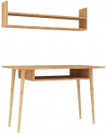 Kirjutuslaud ja riiul Kalune Design Muty, tamm v.