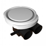 Difuusor sileda plafooniga Airzoom, valge, 75 mm