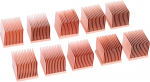 Radiaator Alphacool GPU RAM Copper Heatsinks 14x14mm, 1.4 cm, vask v., 10 tk