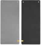 Fitness- ja joogamatt HMS Premium MFK08, must v./hall v., 140 cm x 60 cm x 1.5 cm