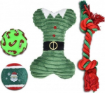 M&auml;nguasi koerale, treeninguks Barry King Christmas Set BK-15607, &Oslash; 6.7 cm, punane v./roheline v.