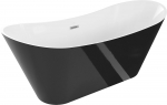 Vann, teisaldatav Mexen Celia, 75 cm x 170 cm x 72 cm, ovaalne, valge/must