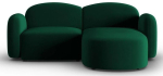 Nurgadiivan Micadoni Home Blair Velvet, tumeroheline v., parem, 194 x 155 cm x 80 cm