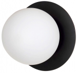 Valgusti seinale Emibig Minerva K1, E14, 1 x 10 W, must v.