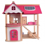 Nukumaja Pink Doll House, pruun v./roosa v.