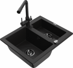 K&ouml;&ouml;givalamu koos kraaniga Mexen Carlos Duero, graniit, 58.2 cm x 47.5 cm x 17.7 cm, must