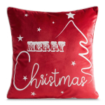J&otilde;ulu dekoratiivne padjakate Merry Christmas PSWA-246, valge/punane, 45 cm x 45 cm