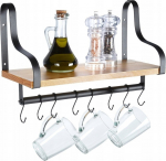 Rippuv k&ouml;&ouml;giriiul Vilde, must v./pruun v., 43 cm x 18 cm x 26 cm