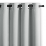 Pimendav kardin, lipsuga Restilo Blackout, helehall, 140 cm x 175 cm