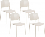 Toolide komplekt Beliani Astoria, matt, beež v., 56 cm x 45 cm x 83 cm, 4 tk