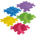 Sensoorne massaaži matt, 28.5 cm x 28.5 cm, 5 tk, mitmev&auml;rviline