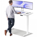 Kirjutuslaud reguleeritava k&otilde;rgusega Desktronic HomePro, 140 cm x 70 cm, 61 - 125.5 cm, valge v.