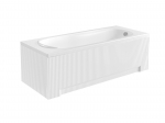 Vann, teisaldatav Besco Bona, 140 cm x 70 cm x 53.5 cm, ristk&uuml;lik, valge