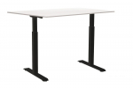 Kirjutuslaud reguleeritava k&otilde;rgusega Sun-Flex EasyDesk Adapt III, valge v./must v.