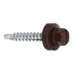 Isekeermestavad kruvid Klimas WFD, RAL8017, 4.8 mm x 100 mm, 100 tk