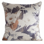 Dekoratiivpadjap&uuml;&uuml;r Ambra, valge/violetne, 45 cm x 45 cm